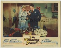 4p964 WINNING TEAM LC #3 1952 bride Doris Day & groom Ronald Reagan eating, baseball biography!