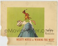 4p965 WINNING THE WEST LC 1946 for Mighty Mouse cartoon, Native American & horse scouting, rare!