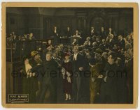 4p978 WOMAN'S SECRET LC 1922 Mae Marsh & C. Aubrey Smith surrounded in crowded courtroom!