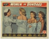4p980 WOMEN IN BONDAGE LC 1943 WWII, naked women wearing only sheets are weighed on a scale!
