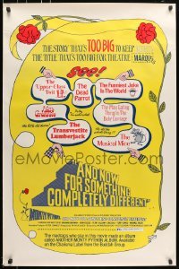 4r610 AND NOW FOR SOMETHING COMPLETELY DIFFERENT 1sh 1972 Monty Python kills the motion picture!