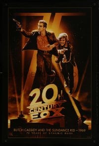 4r541 20TH CENTURY FOX 75TH ANNIVERSARY 27x40 commercial poster 2010 Butch Cassidy & Sundance Kid!