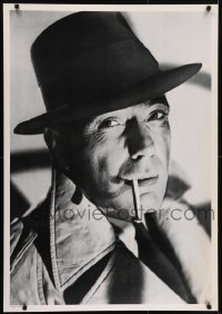 4r594 HUMPHREY BOGART 28x40 Italian commercial poster 1980s cool image of Bogey smoking!