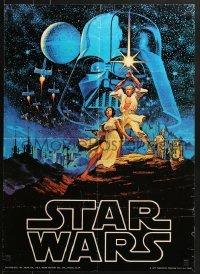 4r568 STAR WARS 20x28 commercial poster 1977 George Lucas epic, art by Greg & Tim Hildebrandt!