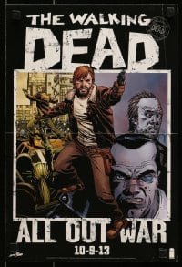 4r417 WALKING DEAD 12x18 promo poster 2013 Robert Kirkman zombie comic, Rick Grimes, Negan!