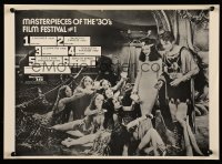 4r074 UNIVERSAL 16 FILM FESTIVAL masterpieces of the '30s #1 style 13x18 film festival poster 1980