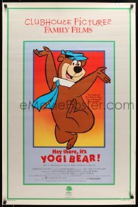 4r741 HEY THERE IT'S YOGI BEAR 1sh R1986 Hanna-Barbera, Yogi's first full-length feature!