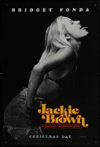 4r770 JACKIE BROWN teaser 1sh 1997 Quentin Tarantino, profile portrait of sexy Bridget Fonda!