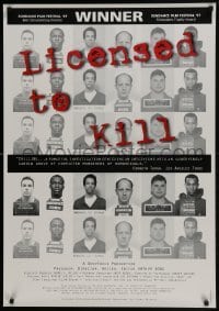 4r802 LICENSED TO KILL 26x37 1sh 1997 killers of homosexuals, creepy mugshot images!