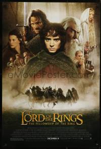4r809 LORD OF THE RINGS: THE FELLOWSHIP OF THE RING advance 1sh 2001 Tolkien, top cast!