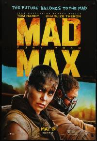 4r813 MAD MAX: FURY ROAD teaser DS 1sh 2015 great cast image of Tom Hardy, Charlize Theron!