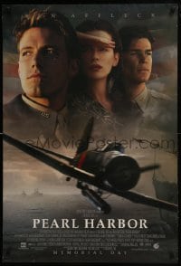 4r857 PEARL HARBOR advance DS 1sh 2001 cast portrait of Ben Affleck, Josh Hartnett, Beckinsale, WWII