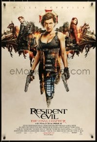 4r888 RESIDENT EVIL: THE FINAL CHAPTER advance DS 1sh 2016 image of sexiest Milla Jovavich with gun