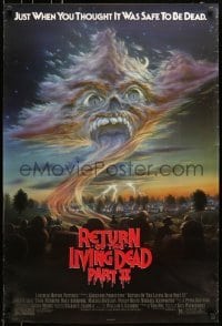 4r893 RETURN OF THE LIVING DEAD 2 1sh 1988 just when you thought it was safe to be dead!