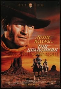 4r505 SEARCHERS 27x40 video poster R1998 classic image of John Wayne in Monument Valley, John Ford