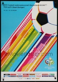 4r446 2006 FIFA WORLD CUP 23x33 German special poster 2006 great art of soccer football ball!