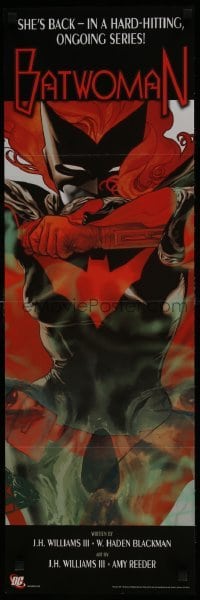 4r425 BATWOMAN 11x34 Canadian special poster 2011 great art, she's back in a hard-hitting series!