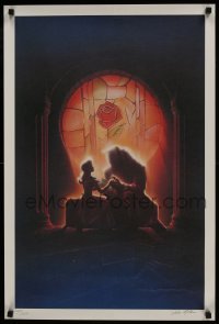 4r002 BEAUTY & THE BEAST signed #268/1500 20x30 art print 1991 by John Alvin, Walt Disney classic!