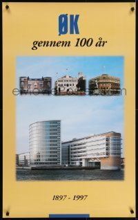 4r060 EAST ASIATIC COMPANY 25x40 Danish advertising poster 1997 cool images of various buildings!