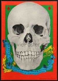 4r236 GRATEFUL DEAD/MOTHER EARTH 14x20 music poster 1967 art of skull by Dennis Nolan, FD082!