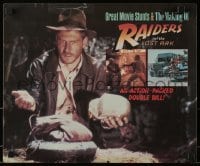 4r463 GREAT MOVIE STUNTS/THE MAKING OF RAIDERS OF THE LOST ARK DS tv poster 1981 Indiana Jones!