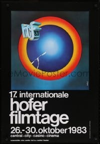 4r091 HOF INTERNATIONAL FILM FESTIVAL 23x34 German film festival poster 1983 A. Hertrich!