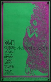 4r250 LOVE/CONGRESS OF WONDERS/SONS OF CHAMPLIN style A 12x20 music poster 1968 Stanley Mouse!