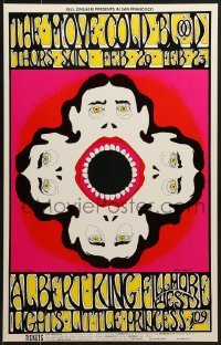 4r259 MOVE/COLD BLOOD/ALBERT KING 14x22 music poster 1969 cool psychedelic Greg Irons art!