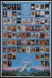 4r385 PARAMOUNT 75th ANNIVERSARY 24x36 special poster 1987 great scenes from their best movies!