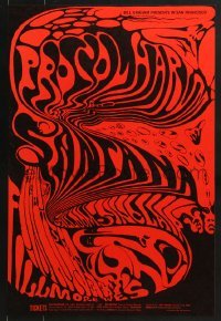 4r263 PROCOL HARUM/SANTANA/SALLOOM-SINCLAIR 14x21 music poster 1968 psychedelic Lee Conklin art!
