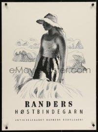 4r067 RANDERS REB 25x34 Danish advertising poster 1950s artwork by Aage Sikker-Hansen!