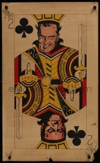 4r389 RICHARD NIXON/SPIRO AGNEW 20x33 special poster 1960s the two pictured as the King of Clubs!