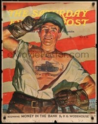 4r392 SATURDAY EVENING POST 22x28 special poster 1941 cover from November 8, Howard Scott!