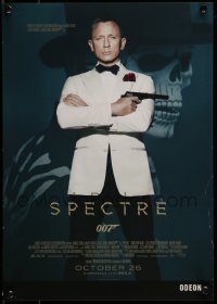 4r527 SPECTRE advance mini poster 2015 cool image of Daniel Craig as James Bond 007 with gun!
