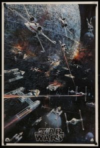 4r269 STAR WARS soundtrack 22x33 music poster 1977 George Lucas classic sci-fi epic, John Berkey artwork!