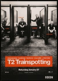 4r528 T2 TRAINSPOTTING English mini poster 2017 Boyle sequel, McGregor, Bremner, Miller, Carlyle!