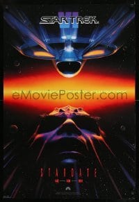 4r935 STAR TREK VI teaser 1sh 1991 William Shatner, Leonard Nimoy, Stardate 12-13-91!