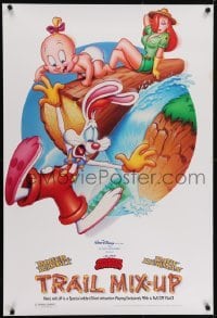 4r966 TRAIL MIX-UP DS 1sh 1993 cartoon art Roger Rabbit, Baby Herman, Jessica Rabbit!