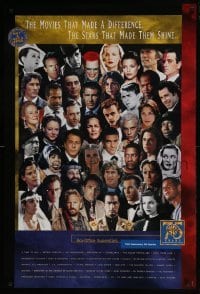 4r517 WARNER BROS: 75 YEARS ENTERTAINING THE WORLD 27x40 video poster 1998 many actors!