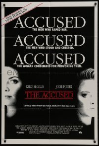 4s075 ACCUSED int'l 1sh 1988 Jodie Foster, Kelly McGillis, the case that shocked a nation!