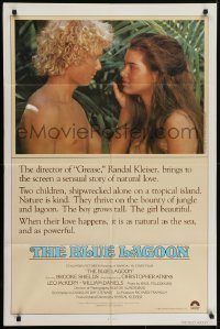 4s098 BLUE LAGOON int'l 1sh 1980 sexy young Brooke Shields & Christopher Atkins!