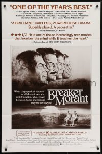 4s297 BREAKER MORANT 1sh 1980 Aussie Bruce Beresford, is Edward Woodward hero or villain?