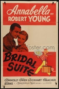 4s301 BRIDAL SUITE style D 1sh 1939 cool image of pretty Annabella & Robert Young!