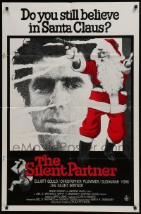 4s843 SILENT PARTNER Canadian 1sh 1979 Elliott Gould, do you still believe in Santa Claus?!