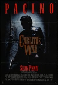 4s103 CARLITO'S WAY int'l 1sh 1993 Al Pacino, Sean Penn, Brian De Palma thriller!