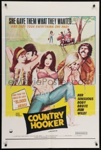 4s353 COUNTRY HOOKER 1sh 1970 she gave them what they wanted & took everything they had!