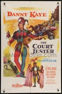 4s354 COURT JESTER 1sh 1955 classic wacky Danny Kaye, Glynis Johns, Basil Rathbone