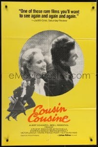 4s355 COUSIN COUSINE 1sh 1975 Marie-Christine Barrault, Victor Lanoux, French!