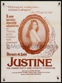 4s361 CRUEL PASSION 23x31 1sh 1977 vintage style image of sexy Koo Stark as Justine!
