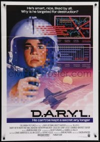 4s109 DARYL int'l 1sh 1985 cool art of government-created android Michael McKean in laboratory!